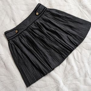 Mini pleated mini skirt gray size Small